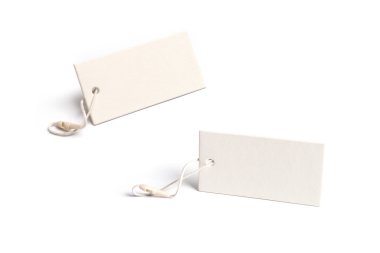 Boş kağıt fiyat etiketi veya izole edilmiş etiket