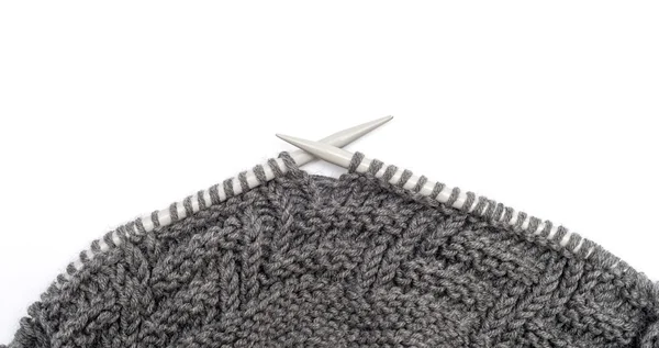 Modèle de tricot isolé sur blanc — Photo