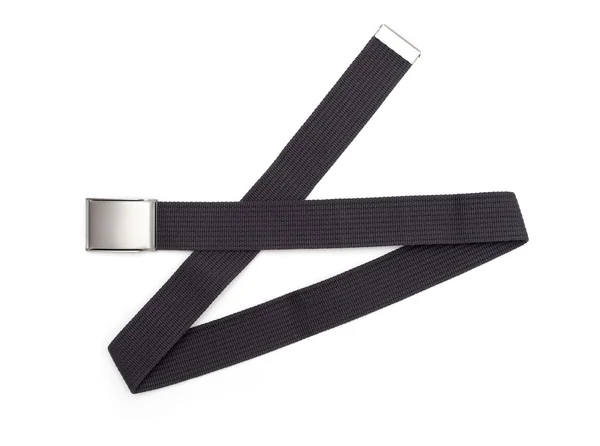 Ceinture grise homme isolée sur fond blanc — Photo