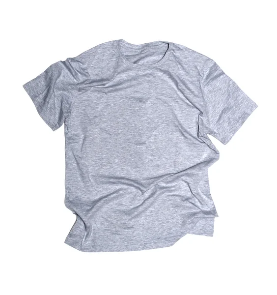 Gray t-shirt on a white background — Stock Photo, Image