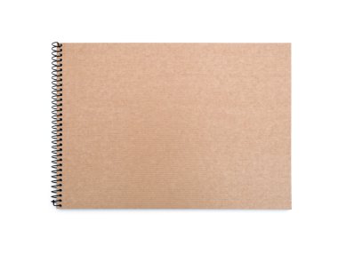 geri dönüşümlü kağıt defter ön kapak beyaz zemin üzerine