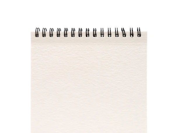 Blanko einseitig weißes Papier Notizbuch vertikal — Stockfoto
