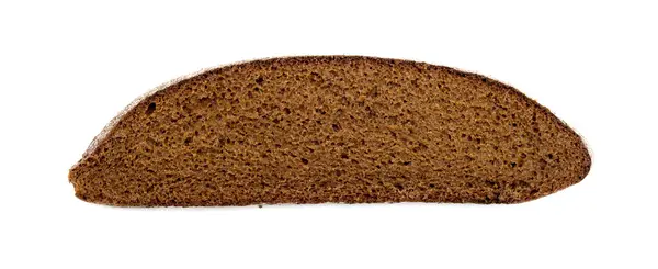 Rye bread slice isolated on white background — Stock Photo, Image