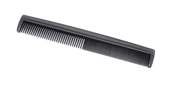 Black comb isolated on white background — Stock Photo, Image