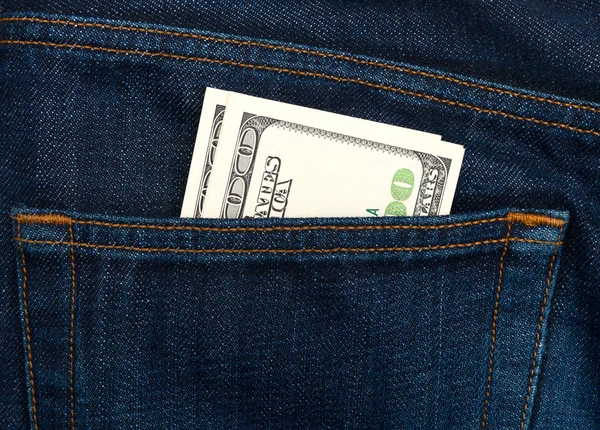 Dollars in your pocket — Stock Photo, Image