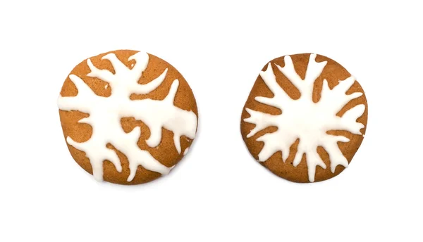 Jul cookies på en vit bakgrund — Stockfoto