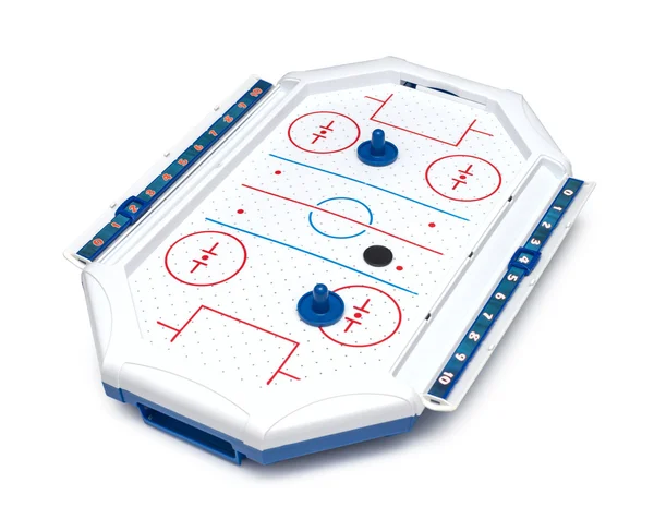 Air Hockey tavolo da gioco e pezzi — Foto Stock