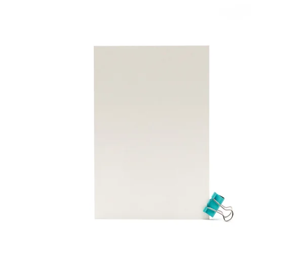 Üres fehér kártya, fehér — Stock Fotó