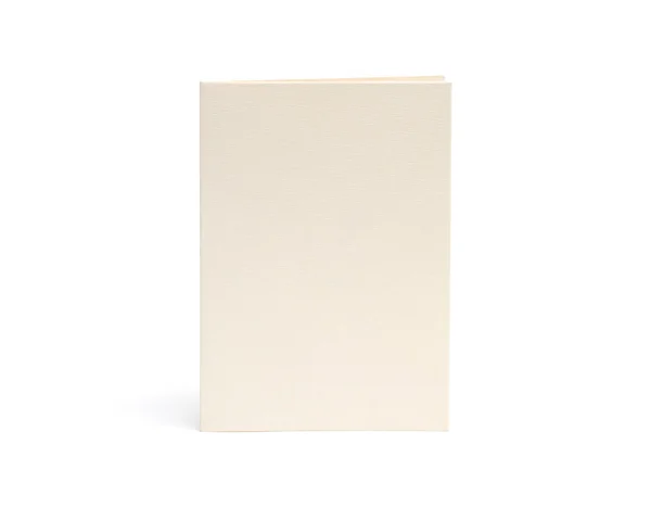 Blank beige card on a white — Stock Photo, Image