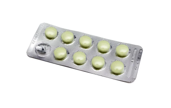 Pack of pills isolated on white background — Stock Photo, Image