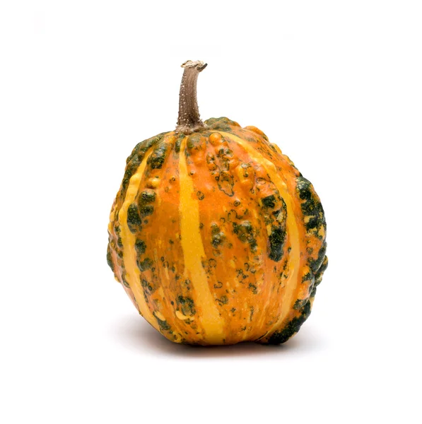 Calabaza amarilla sobre fondo blanco aislado — Foto de Stock