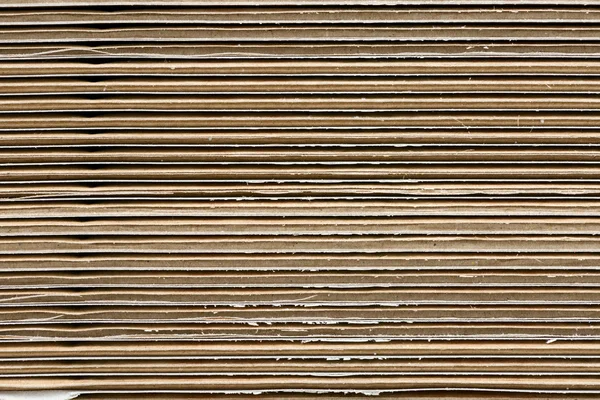 Stack of corrugated cardboard in a large pile — Stock Photo, Image