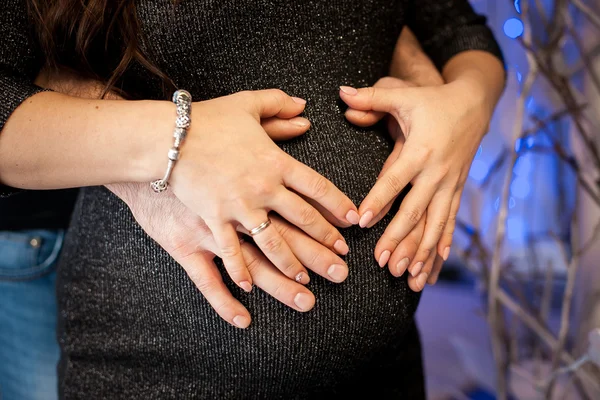 Zwangere buik vrouw — Stockfoto