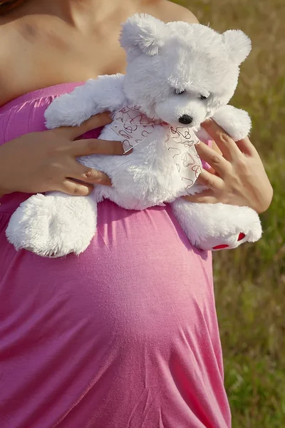 Zwangere buik vrouw — Stockfoto