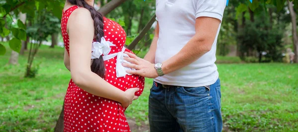 Schwangerer Bauch — Stockfoto