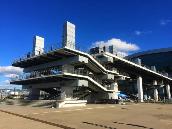 SOCHI, ADLER, RUSSIA - November 4.2015: Modern building of the m — Stock Photo, Image