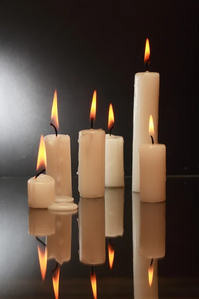 Candles On Dark — Stock Photo, Image
