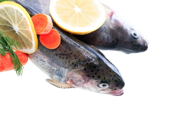 Rauwe vis voorbereiding — Stockfoto