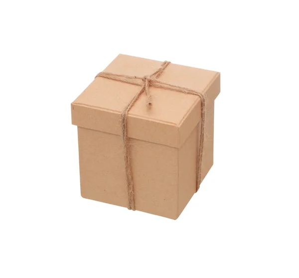 Коробка на белом — стоковое фото