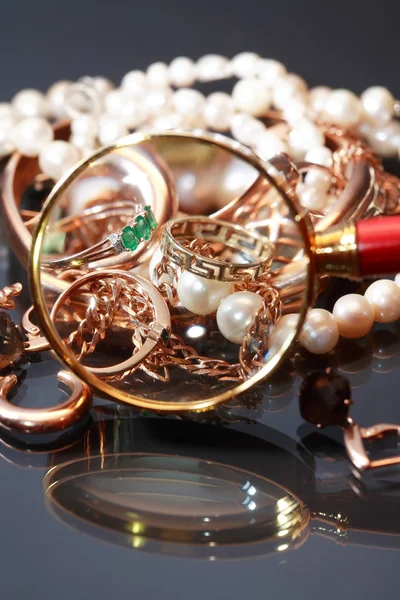Conjunto de jóias Macro — Fotografia de Stock