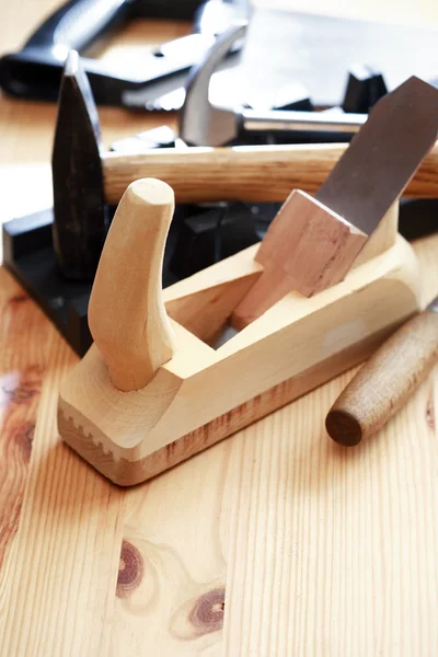 Conjunto de ferramentas de carpinteiro — Fotografia de Stock