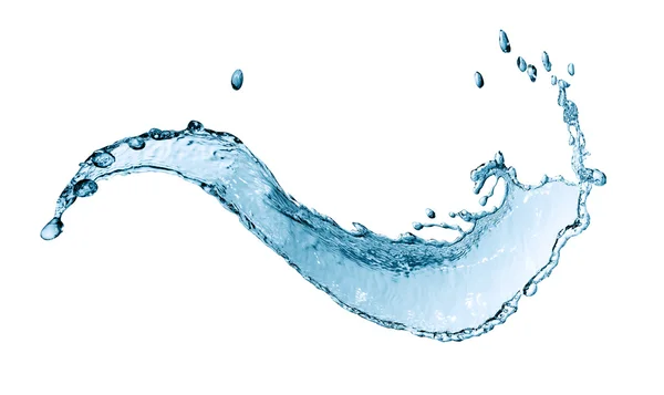 Water Splash On White — Stock Photo, Image