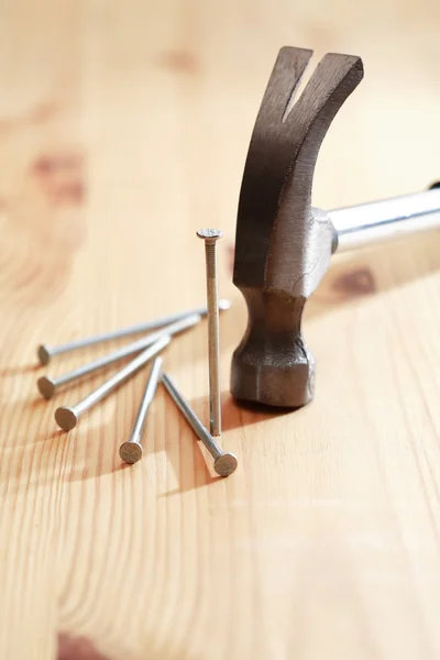 Hammer And Nails — Stock Photo, Image