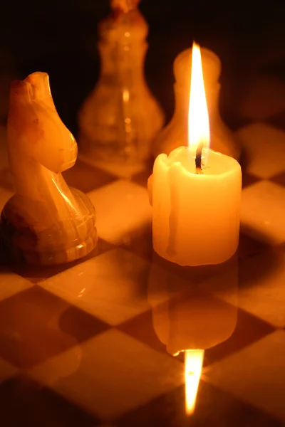 Schack och ljus — Stockfoto