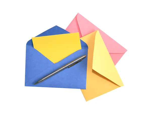 Envelopes And Pen — Stock Photo, Image