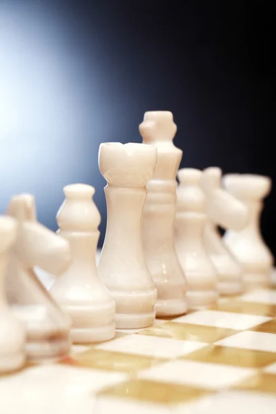 Chess Pieces On Board — Stock Photo, Image