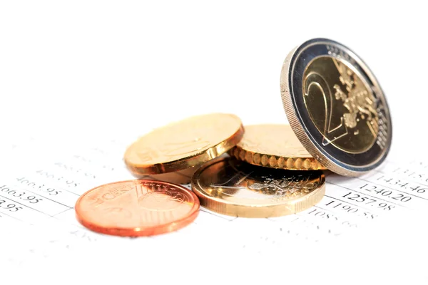 European Coins Set — Stock Photo, Image