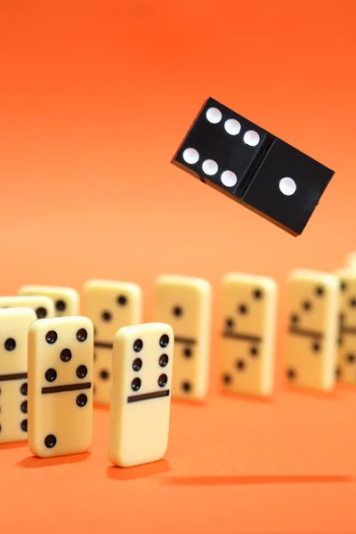 Domino beginsel Concept — Stockfoto