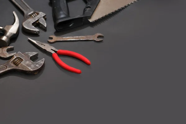 Work Tools On Dark — Stock Photo, Image