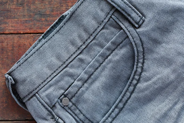 Jeans On Wood — Stock Photo, Image
