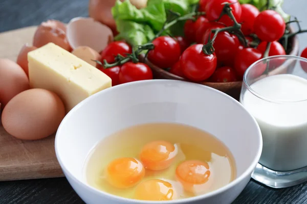 Omelet Cooking — Stock Photo, Image