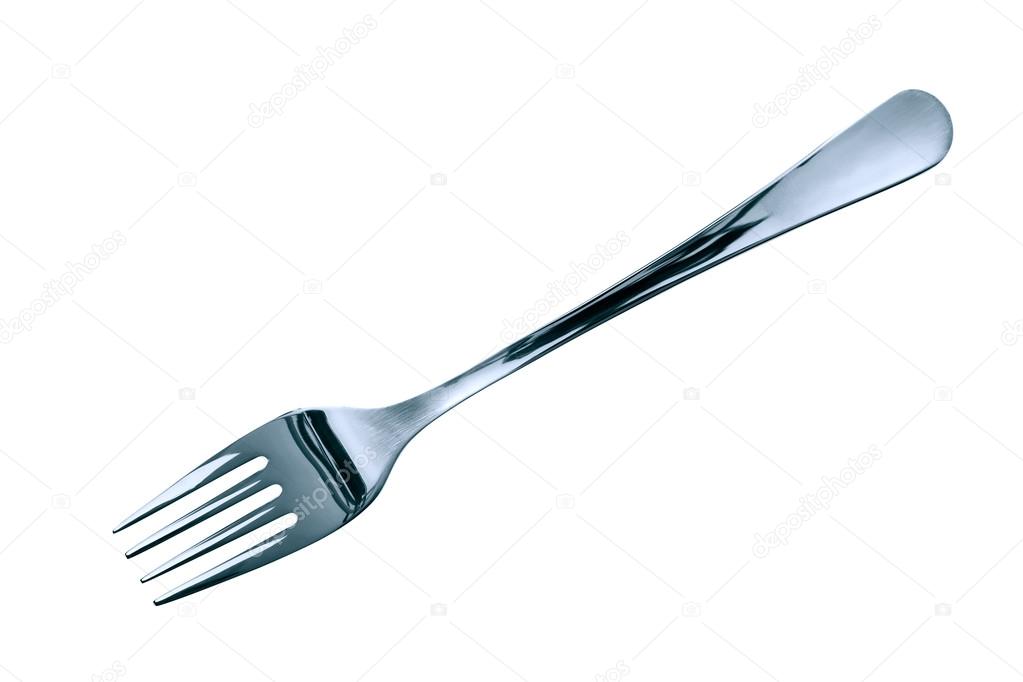 Fork On White