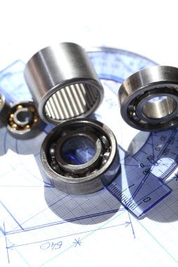 ballbearings taslak üzerinde