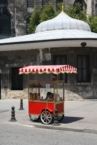 Gatumarknad vagn — Stockfoto