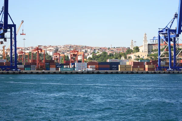 Kontejner přístav — Stock fotografie