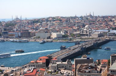 İstanbul 'daki Galata Köprüsü