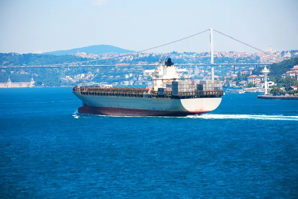 Navigatie In de Bosporus — Stockfoto