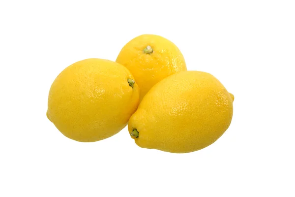 Τα λεμόνια σε λευκό — Φωτογραφία Αρχείου