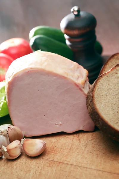 Ham And Vegetables — Stock Photo, Image