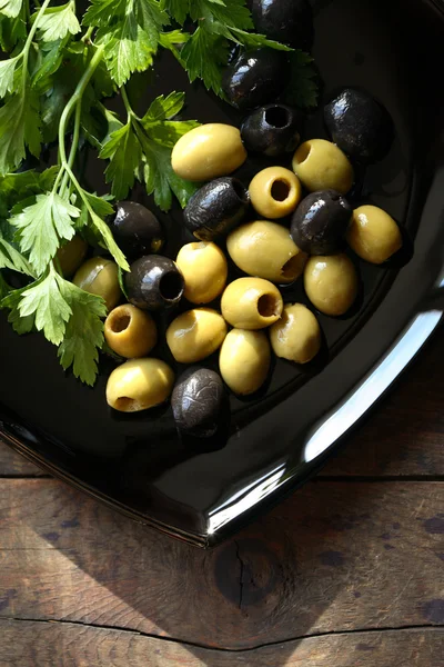 Olives On Plate — Stock Photo, Image