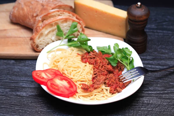 Italiaanse pasta bolognese — Stockfoto