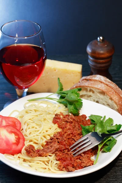 Italiaanse pasta bolognese — Stockfoto