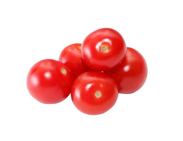 Red Tomatoes On White — Stock Photo, Image