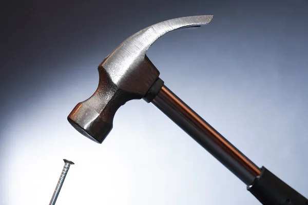 Hammer And Nail — Stock Photo, Image