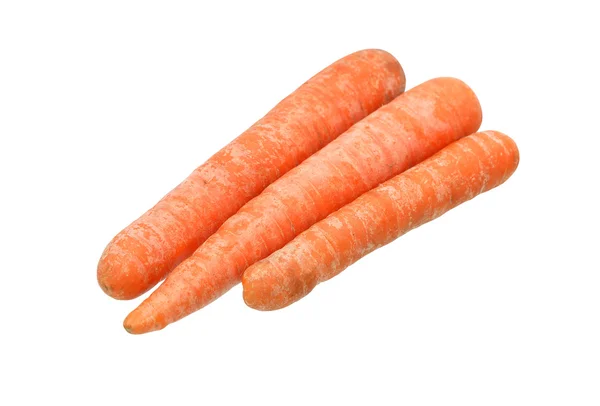 Морковь на белом — стоковое фото