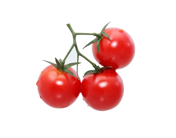 Kirschtomaten auf Weiß — Stockfoto